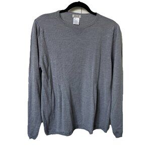 Bartolini Merino Wool Sweater Womens XL Gray Knit Pullover Made in Italy